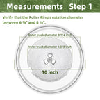 Gemroom 10" Microwave Turntable Compatible with G-E WB49X10229 WB49X0688, 10 inch Replacement Microwave Glass Plate for Dae-woo 3517203600, Pana-sonic A060140L0TU A0601-1000