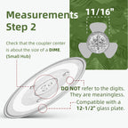 Gemroom 12.4" Microwave Turntable Compatible with Pana-sonic 12570000008334, 12 3/8 inch Replacement Microwave Glass Plate for Frigi-daire 5304509437, Replaces WB48X24079 Microwave Glass Turntable