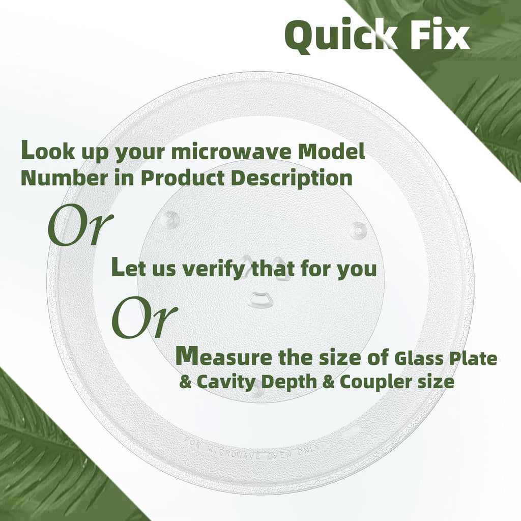 Gemroom 14.2" Microwave Plate For Samsung Microwave Plate Replacement DE74-00023A/20002A Compatible With WB49X10063 14 1/8 inch GE Microwave Glass Plate and W11402532 W10132127 For Whirlpool
