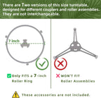 Smallest 9.6 Inch Microwave Plate Replacement Compatible With Panasonic Microwave Glass Plate F06016D00XN, 9.6" Microwave Plate Replacement for Nostalgia 0.7 cu.ft. 700W small retro microwaves