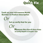 Gemroom 15" Microwave Plate Replacement Compatible With MC12 MC35J80 Series Samsung Microwave plate DE63-00806A