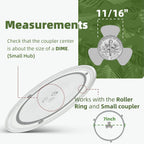 Smallest 9.6 Inch Microwave Plate Replacement Compatible With Panasonic Microwave Glass Plate F06016D00XN, 9.6" Microwave Plate Replacement for Nostalgia 0.7 cu.ft. 700W small retro microwaves