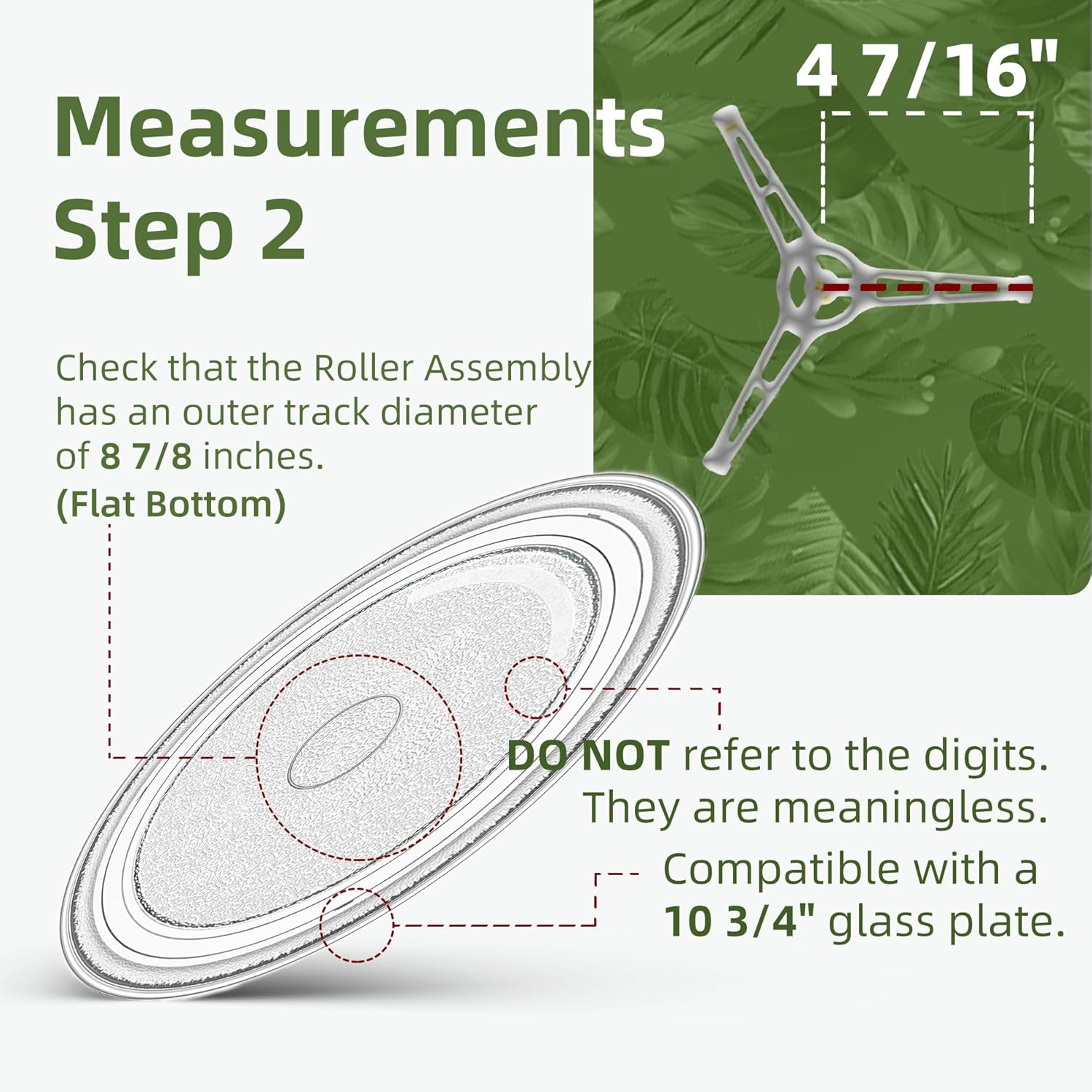 Gemroom 10.75 inch Sharp Microwave Glass Plate Replacement NTNT-A034WRF0 Compatible With 10 3/4" Emerson Micorwave Turntable MOSO649