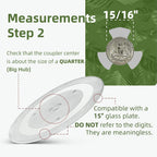 Gemroom 15" Microwave Plate Replacement Compatible With MC12 MC35J80 Series Samsung Microwave plate DE63-00806A