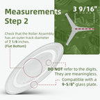 Gemroom 9.6" Microwave Turntable Plate Compatible with GE WB49X10134, 9 5/8 inch Replacement Microwave Glass Plate for LG 3390W1A035A 3390W1A035C and WPW10315165 Whirlpool Microwave Glass Tray