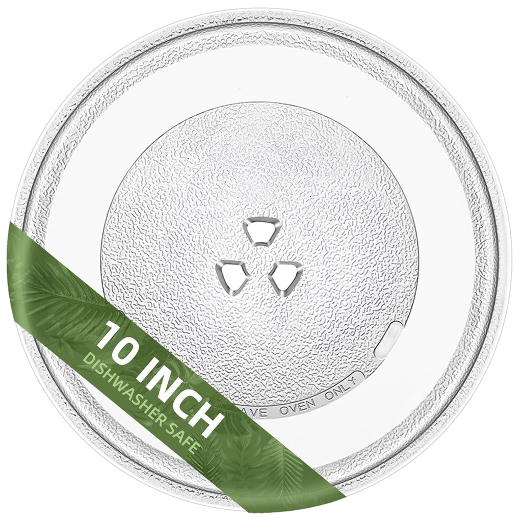 Gemroom 10" Microwave Turntable Compatible with G-E WB49X10229 WB49X0688, 10 inch Replacement Microwave Glass Plate for Dae-woo 3517203600, Pana-sonic A060140L0TU A0601-1000