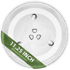 Gemroom 11.25" Microwave Turntable Compatible with Whirlpool W11443145 W11401221, 11 1/4 inch Replacement Microwave Glass Plate for WB49X689 3517203500 F06019W00XP 9KC3517203500