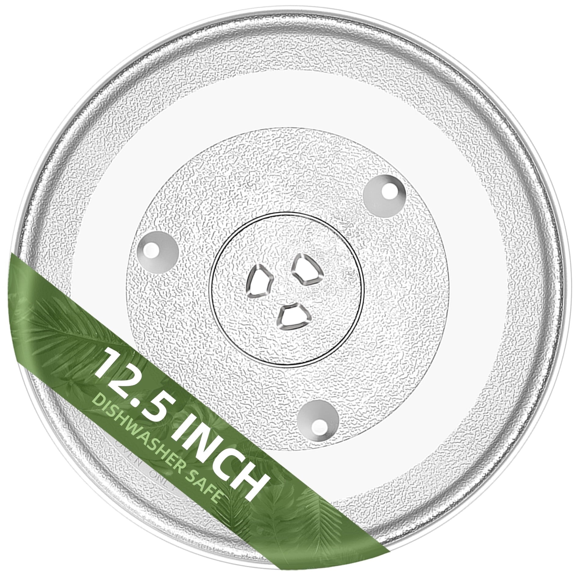 Gemroom 12.4" Microwave Turntable Compatible with Pana-sonic 12570000008334, 12 3/8 inch Replacement Microwave Glass Plate for Frigi-daire 5304509437, Replaces WB48X24079 Microwave Glass Turntable