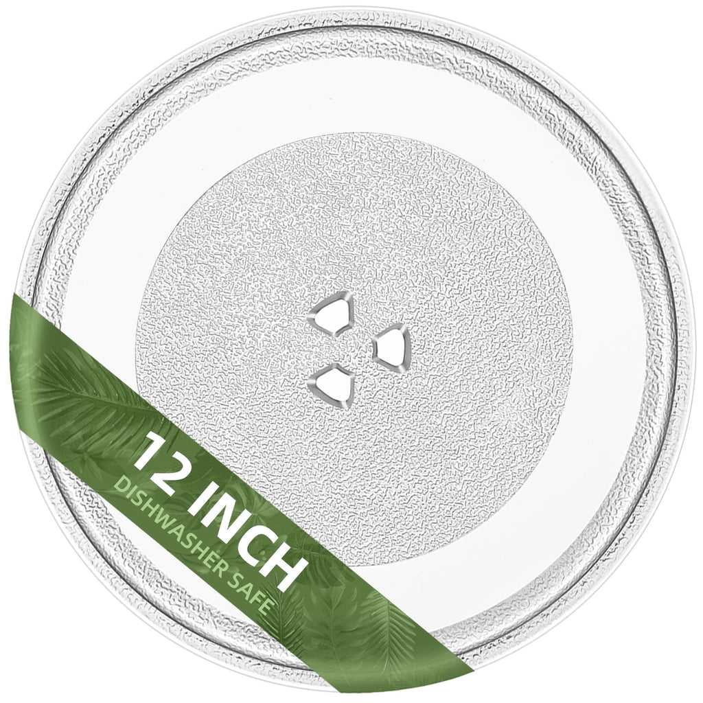Gemroom 12" Whirlpool Microwave Replacement Turntables W11291538, 12 Inch Microwave Glass Plate W10337247 W11335034 Compatible with Whirlpool W11367904 Microwave Plate