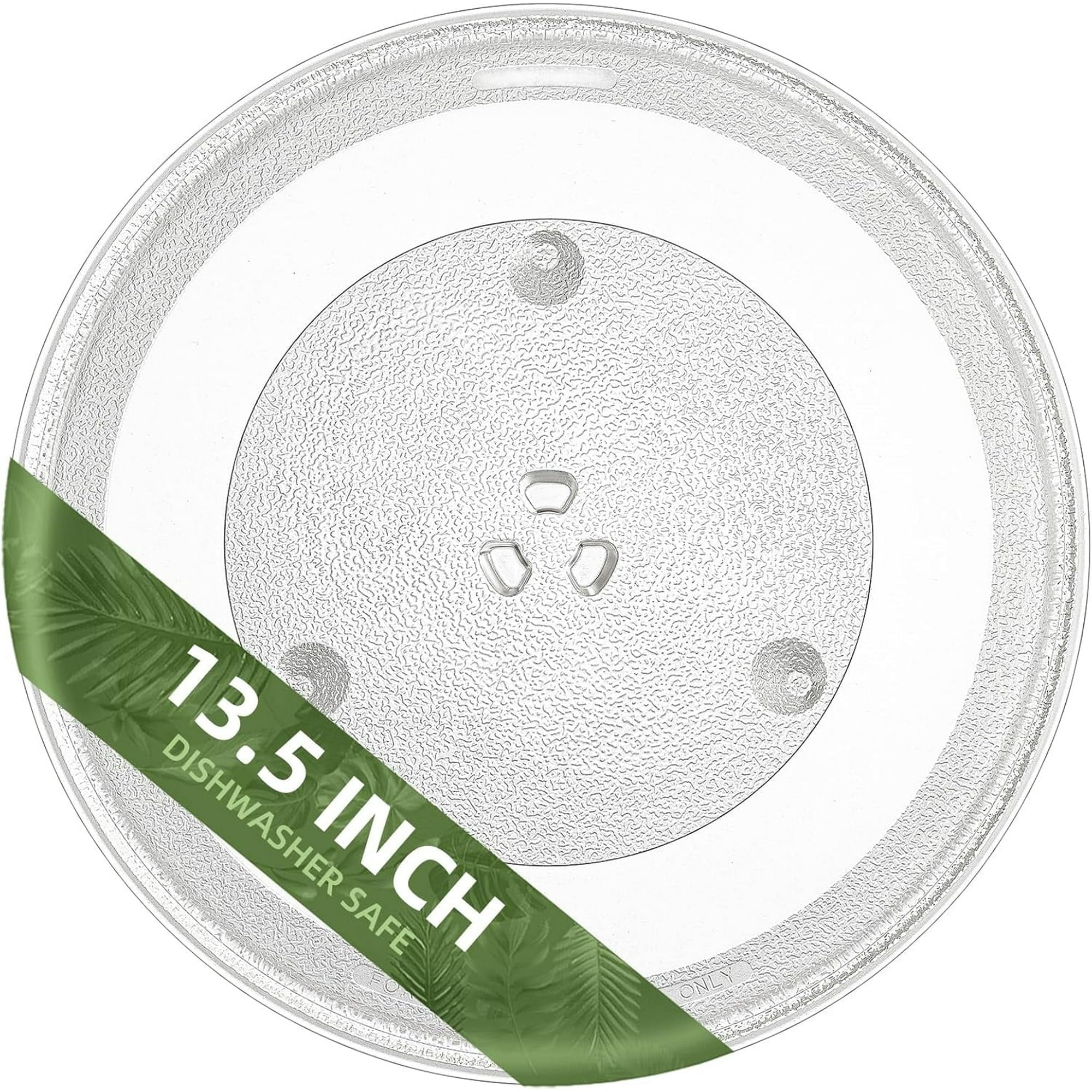 Gemroom 13.5" Microwave Turntable Plate Compatible with Panasonic F06015Q00AP, 13 1/2 inch Replacement Microwave Glass Plate for A06015Q00AP