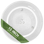 Gemroom 15" Microwave Turntable Plate Compatible with Panasonic F06014W00AP A06014A00AP, 15 inches Replacement Microwave Glass Plate for B06014W00AP A06014W00AP