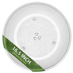 Gemroom 16.5" Microwave Turntable Plate Compatible with Panasonic A06014M00AP F06014M00AP, 16 1/2 inch Microwave Glass Plate Replacement for GE WB48X29704 Frigidaire 5304519348 Whirlpool WPW10510836