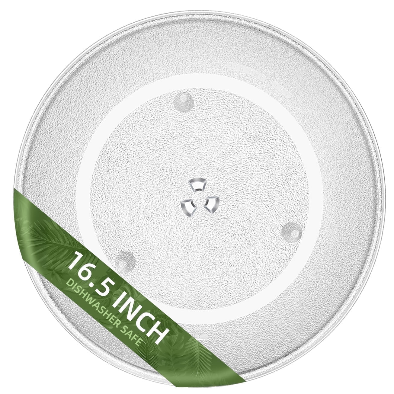 Gemroom 16.5" Microwave Turntable Plate Compatible with Panasonic A06014M00AP F06014M00AP, 16 1/2 inch Microwave Glass Plate Replacement for GE WB48X29704 Frigidaire 5304519348 Whirlpool WPW10510836