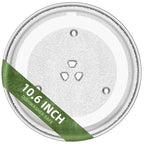 Gemroom 10.6" Microwave Plate Replacement Compatible with GE WB48X21336 Toshiba 12570000001011, 10 5/8 Inch Microwave Glass Turntable Plate of Danby 12570000001012 12570000A25472