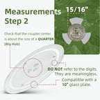 Gemroom 10" Microwave Turntable Compatible with Samsung DE74-00027A, 10 inch Replacement Microwave Glass Plate for Emerson