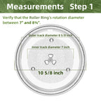 Gemroom 10.6" Microwave Plate Replacement Compatible with GE WB48X21336 Toshiba 12570000001011, 10 5/8 Inch Microwave Glass Turntable Plate of Danby 12570000001012 12570000A25472