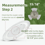 Gemroom 12.5" Microwave Turntable Compatible with Samsung DE74-20015G, 12 1/2 inch Replacement Microwave Glass Plate for GE WB39X10003