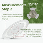 Gemroom 13.5" Microwave Turntable Plate Compatible with Frigidaire 5304509621, 13 1/2 inch Replacement Microwave Glass Plate for GE WB49X10002 WB63X28931 and DE74-20016B Samsung Microwave Glass Tray