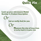 Gemroom 10" Microwave Turntable Compatible with Samsung DE74-00027A, 10 inch Replacement Microwave Glass Plate for Emerson